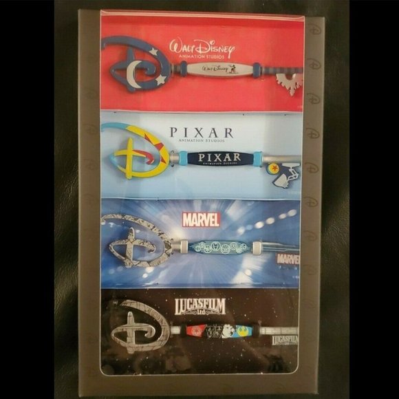Disney Store Studio Key Collector set of 4 - Picture 1 of 1